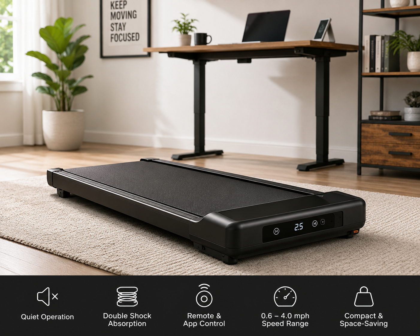UREVO Smart Walking Pad for home and office