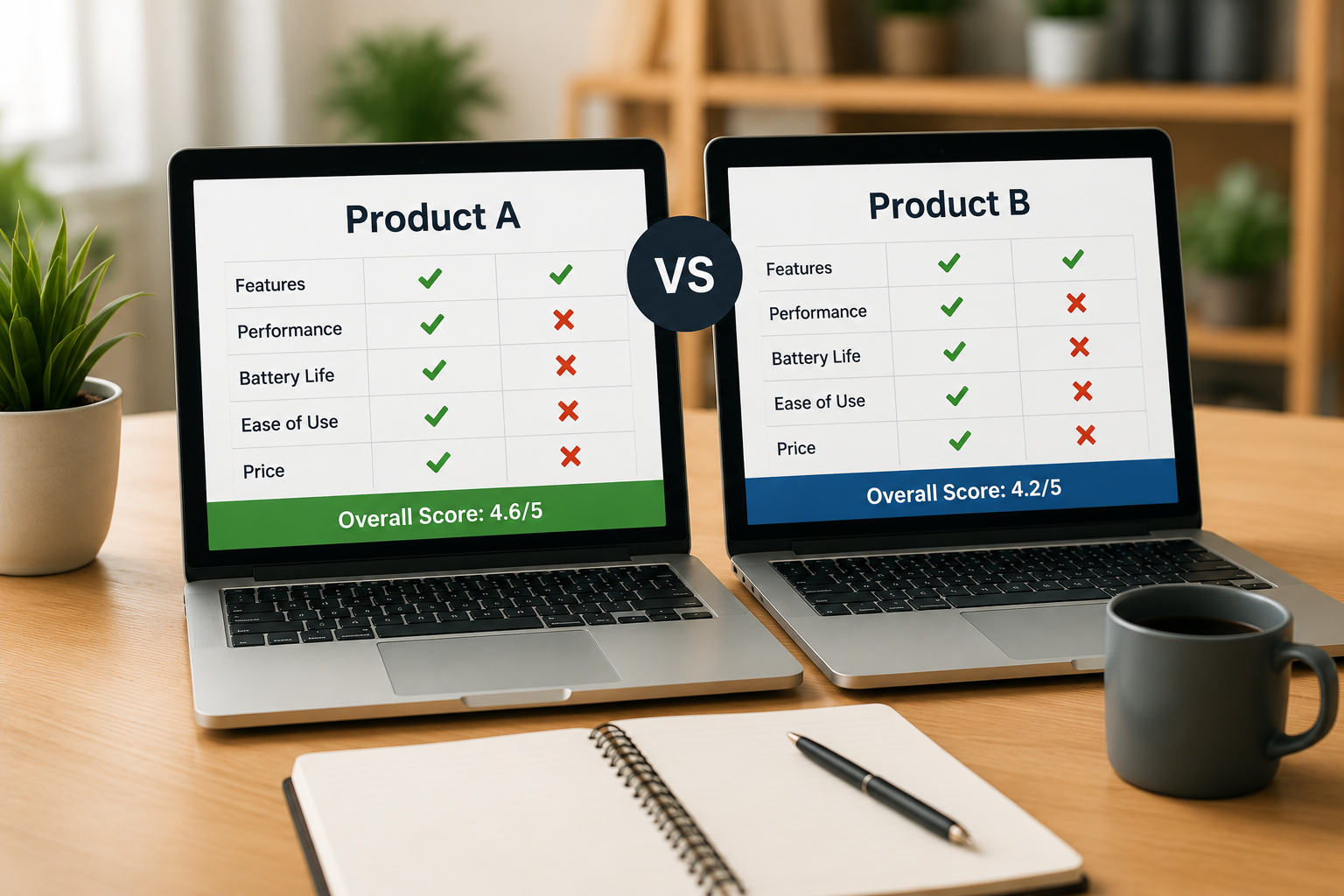 product comparisons